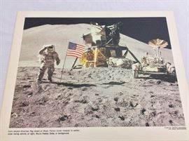 NASA Apollo 15 photographs 11" x 14". Lunar Rover.