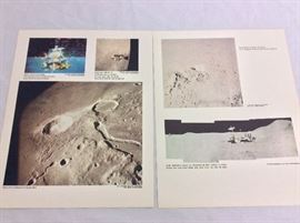 NASA Apollo 15 photographs 11" x 14". Lunar Rover.