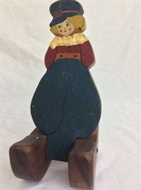 Depression era homemade wood toy.