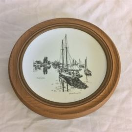Lionel Barrymore "Quiet Waters" Limited Edition Collector Plate, Gorham Fine China.