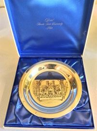 Official Florida State University Plate. Issued ny the Alumni Association. Etched in Solid Sterling Silver. Limited Edition. Serial Number 15.