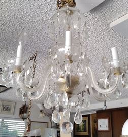 Waterford(?) crystal chandelier