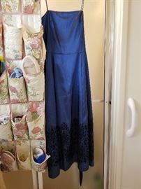 There are many pagent dresses and dancing dresses