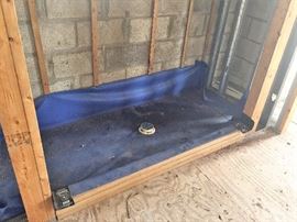 Shower liners and drains