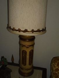 1 of 2  matching mid-century table lamps