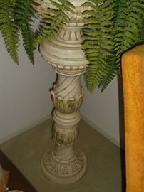 Plaster plant stand