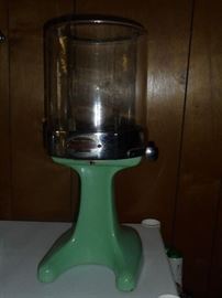 Mid century Hamilton Beach malted milk dispenser w/glass top