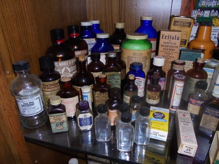 Vintage & antique  medicine bottles