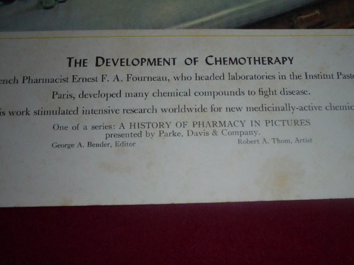 Unframed historic pharmacy pictures