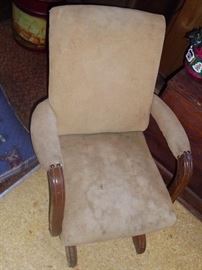 Child's vintage corduroy rocker 