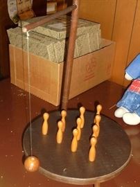 Vintage table top bowling game
