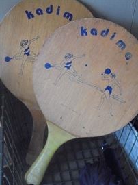 2 vintage KADIMA paddels
