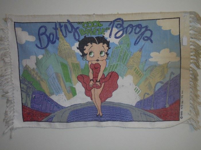 Betty Boop wall hanging rug