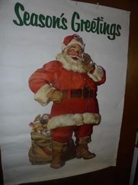 Vintage Santa poster