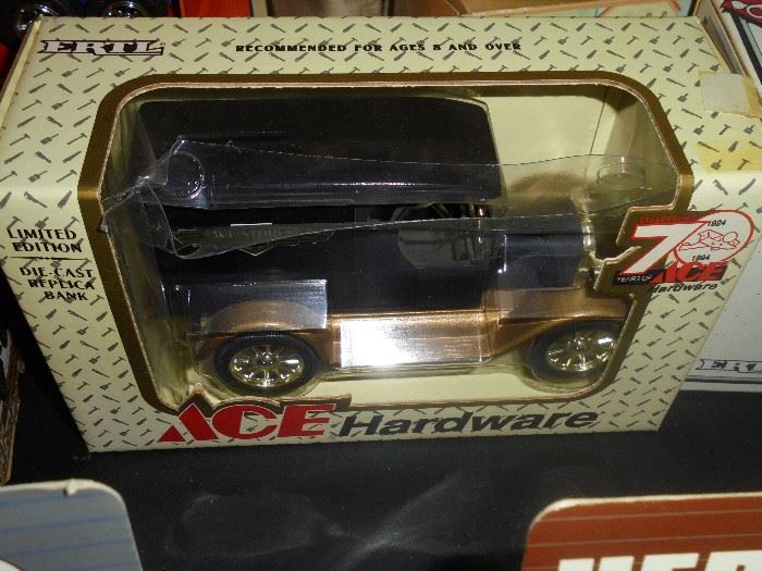 ACE die cast bank NIB