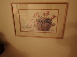 PICTURE BASKET OF FLOWERS