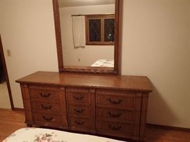 LARGE DRESSER & MIRROR