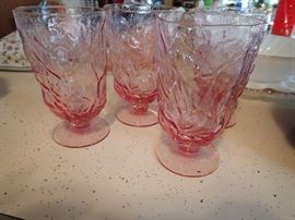 PINK WATER GLASSES