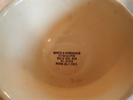 WATTS ADVERTISING BOWL