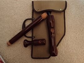Vintage Schreiber Wood Recorder w/ Original Case