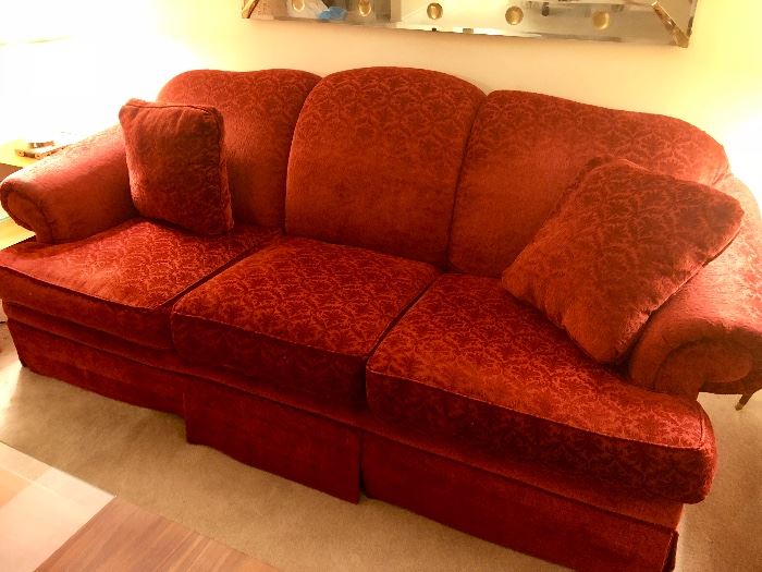 Upholstered Couch & Love Seat Set by Rowe!