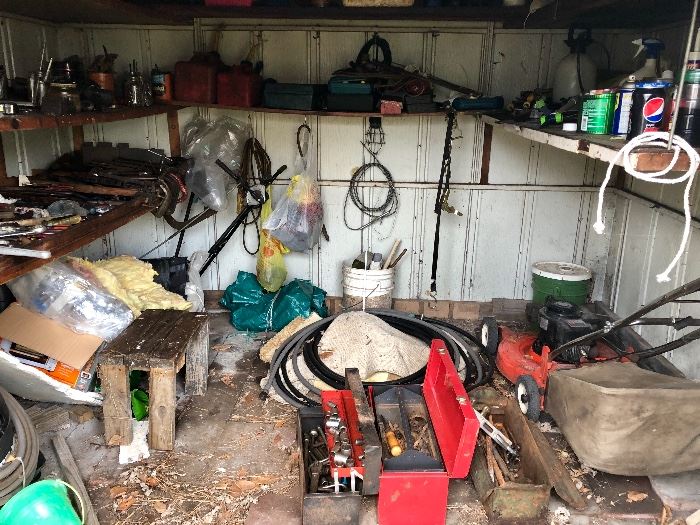 Entire Back Shed Filled With Tools!
