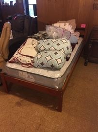 New Twin bed with mattress