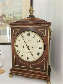 Stunning Nelson Walker English Mahogany Chiming Bracket Clock