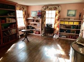 Thousands of Book Titles, a Library of Books