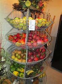 Faux fruits and vegetables by the hundreds