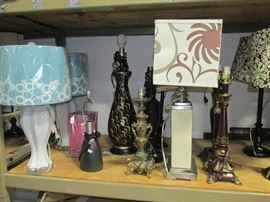 Lamps by the dozens