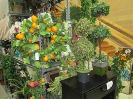 Many faux botanicals