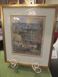 Pierre Eugene Cambier original watercolor