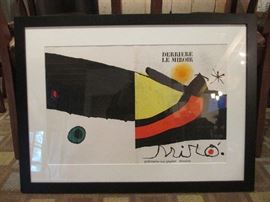 Joan Miro litho cover for "Derriere Le Miroir"