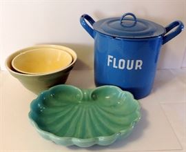 Vintage Pottery and Enamel Ware