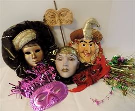 Mardi Gras Masks and Decorations