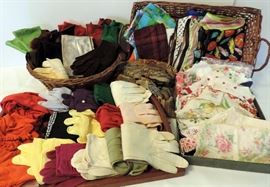 Vintage Gloves, Scarves and Hankies