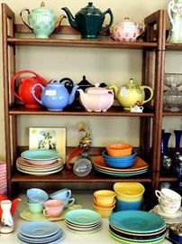 Vintage Hall Teapots, Fiesta Ware and Lou Ray Dishes