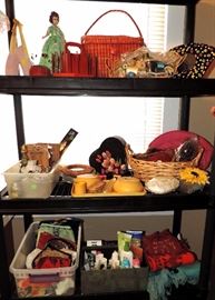 Celluloid Dresser Set, Purses & Household