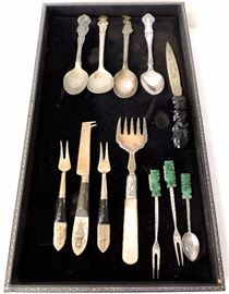 Souvenir Spoons and Sterling Serving Pieces