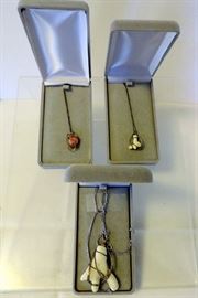 Coral and Stone Necklaces