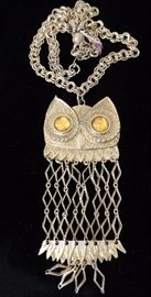 Vintage Owl Necklace