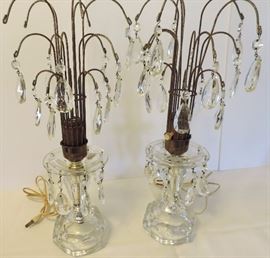 Crystal Boudoir Lamps