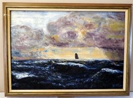 Seascape with Sailing Ship