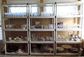 Crystal Stemware, China and Glassware