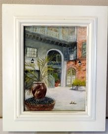 New Orleans Courtyard Painting