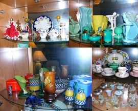 Fitz & Floyd, USA, Maddux of Calfornia, McCoy, Hall, Royal Doulton, Roseville, & Holland Potter