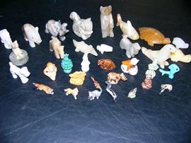 Assorted small animals, Oynx, Wades, Japan Ceramics, and metal