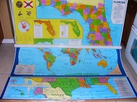 Pull down school Maps 2 of 4 with some brackets