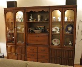 1970's Walnut Wall Unit